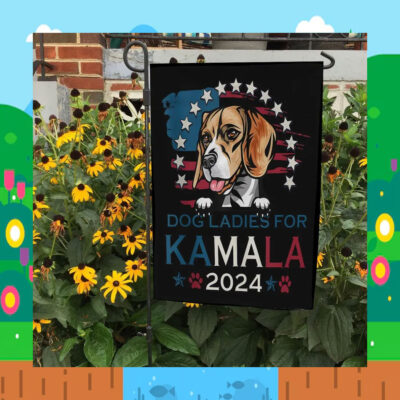 Dog Ladies For Kamala 2024 Flags
