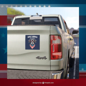 Dog Ladies For Kamala Car Magnets