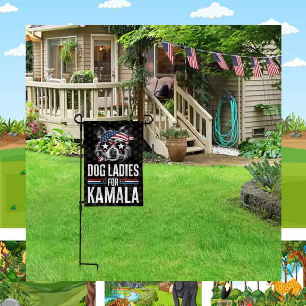 Dog Ladies For Kamala Flag