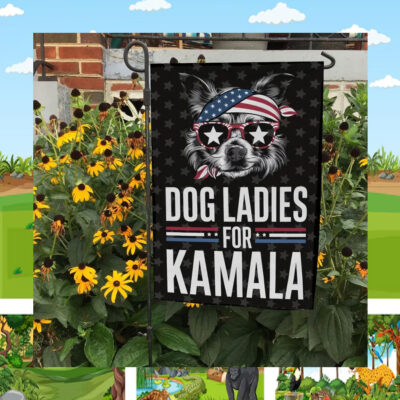 Dog Ladies For Kamala Flag