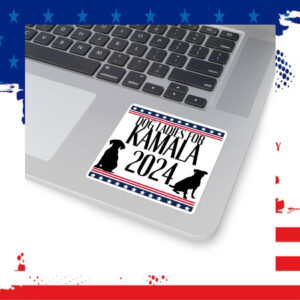 Dog Ladies For Kamala Harris 2024 Square Sticker