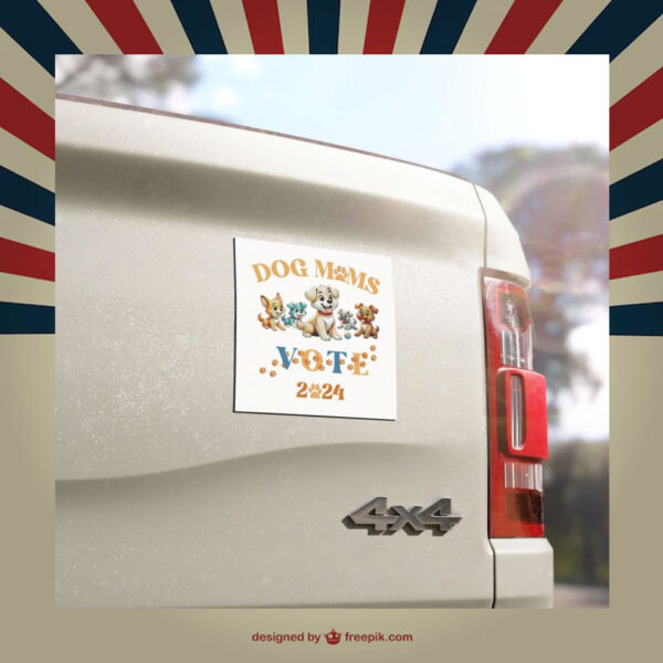 Dog Mom Votes Kamala Car Magnet