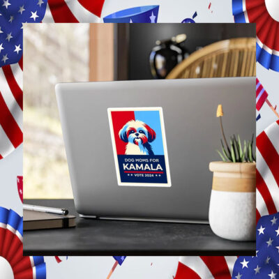 Dog Moms For Kamala Vote 2024 Election Sticker
