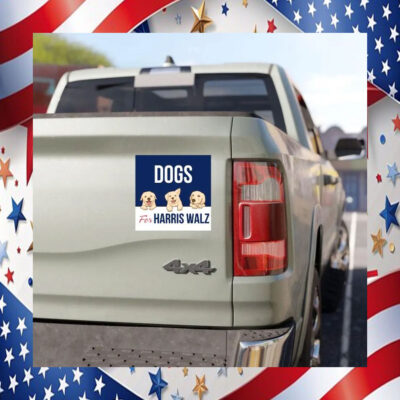 Dogs For Harris Walz 24 Car Magnet