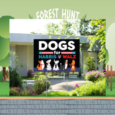 Dogs For Harris Walz 24 Yard Signs