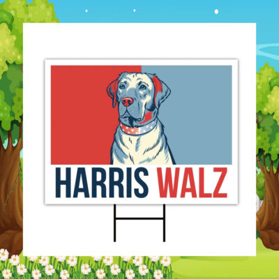 Dogs For Harris Walz Obviously Yard Sign