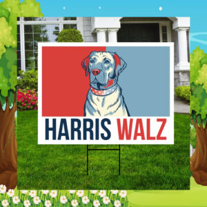 Dogs For Harris Walz Obviously Yard Sign