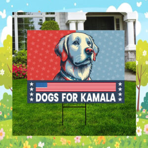 Dogs For Kamala 2024 Election Yard Sign