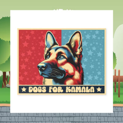 Dogs For Kamala 2024 Election Yard Signs
