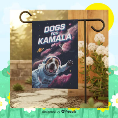 Dogs For Kamala Harris Garden Flag