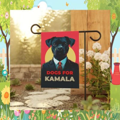 Dogs for Kamala Harris Garden & House Flag