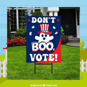 Don't Boo Vote Kamala Harris Halloween Yard Sign