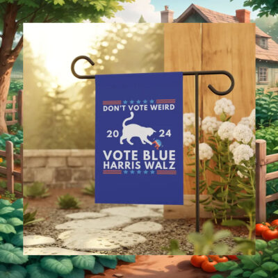 Don't Vote Weird Vote Blue Harris Walz Flag