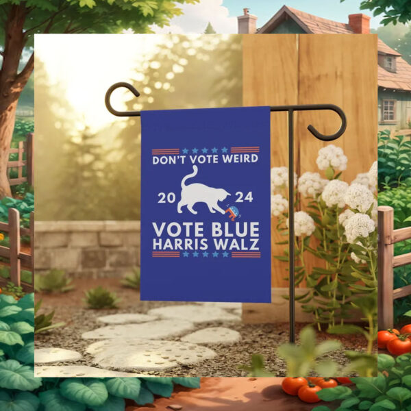 Don't Vote Weird Vote Blue Harris Walz Flag