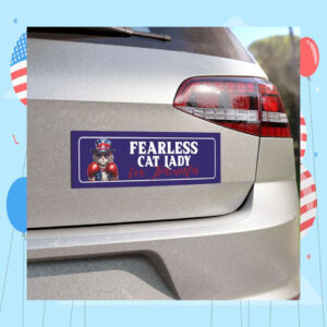 Fearless Cat Lady for Kamala Car Magnet
