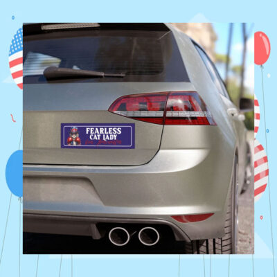 Fearless Cat Lady for Kamala Car Magnet