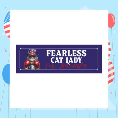 Fearless Cat Lady for Kamala Car Magnet