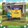 Felines Not Felons Harris 2024 Vote Blue Yard Sign
