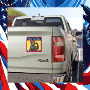 Felines Not Felons Harris 24 Vote Blue Car Magnet