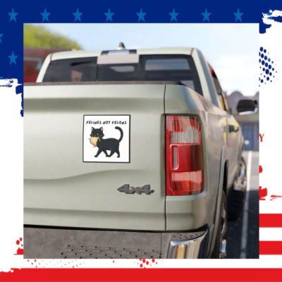 Felines Not Felons Kamala Car Magnet