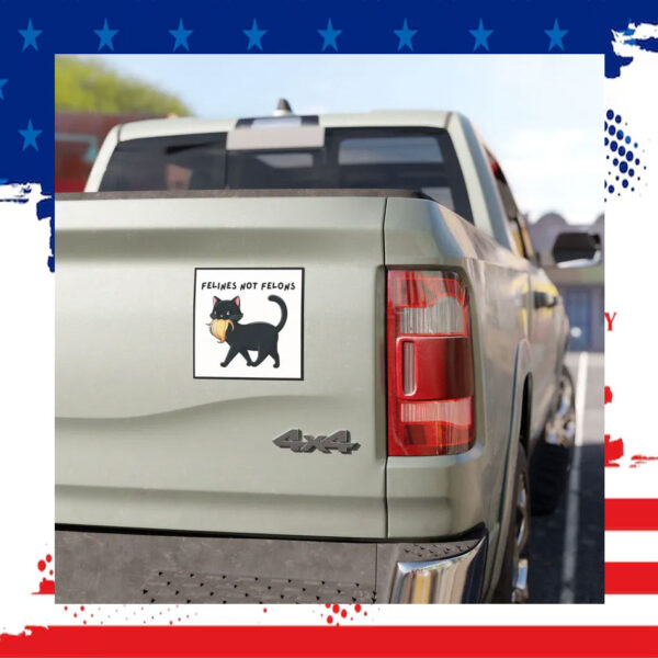 Felines Not Felons Kamala Car Magnet