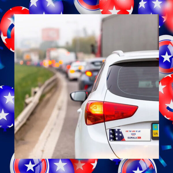 For The Love Of Joe Vote Kamala 2024 Car Magnet