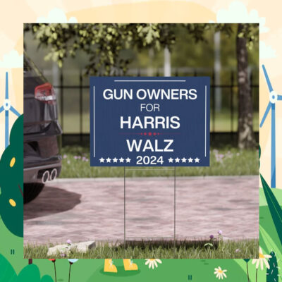 Gun Owners For Harris Walz Yard Signs