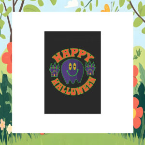 Happy Halloween Ghost Castles Kamala Harris Flag
