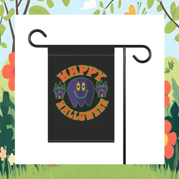Happy Halloween Ghost Castles Kamala Harris Flag