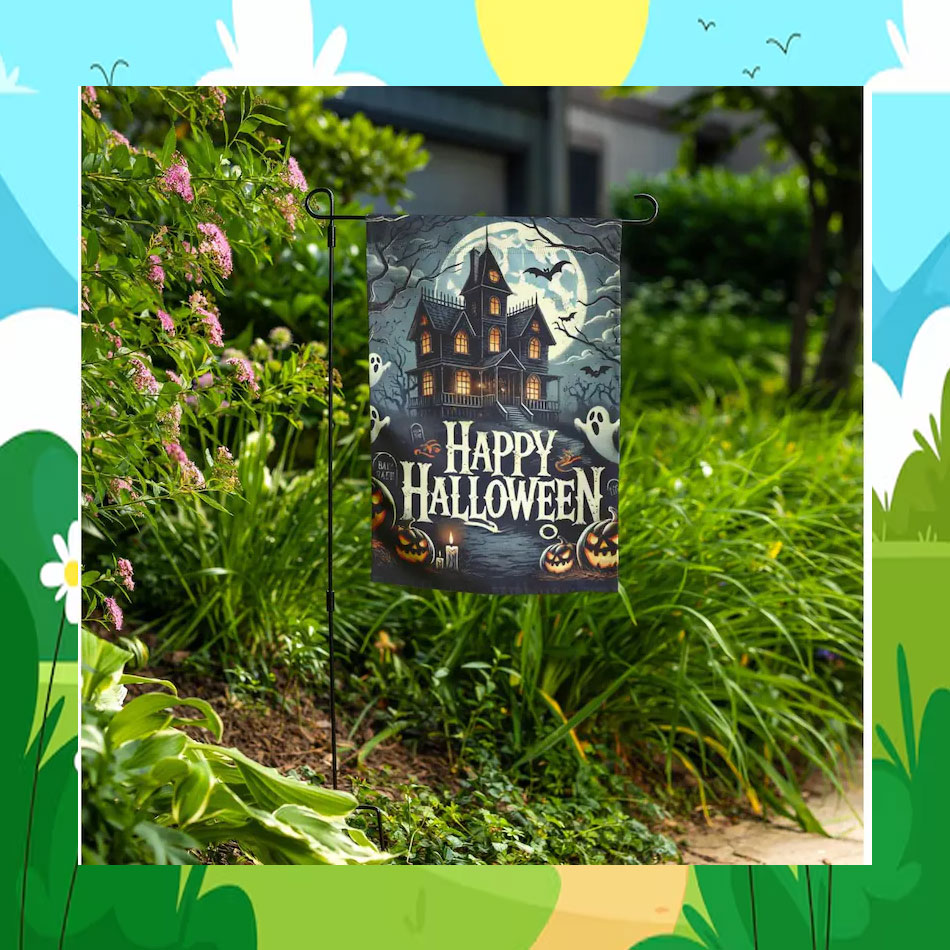 Happy Halloween Kamala Harris Flag