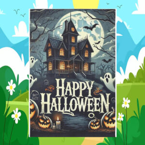 Happy Halloween Kamala Harris Flag