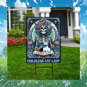 Harris 2024 Childless Cat Lady Halloween Yard Signs