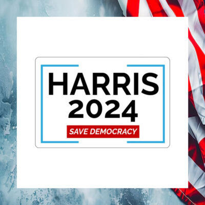 Harris 2024 Save Democracy Bumper Sticker