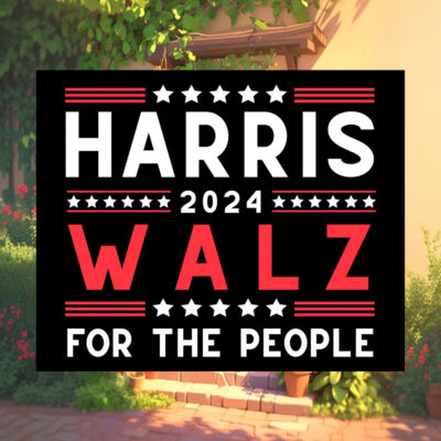 Harris 2024 Walz For The People Yard Signs