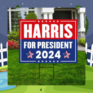 Harris For President 2024 Election Yard Sign