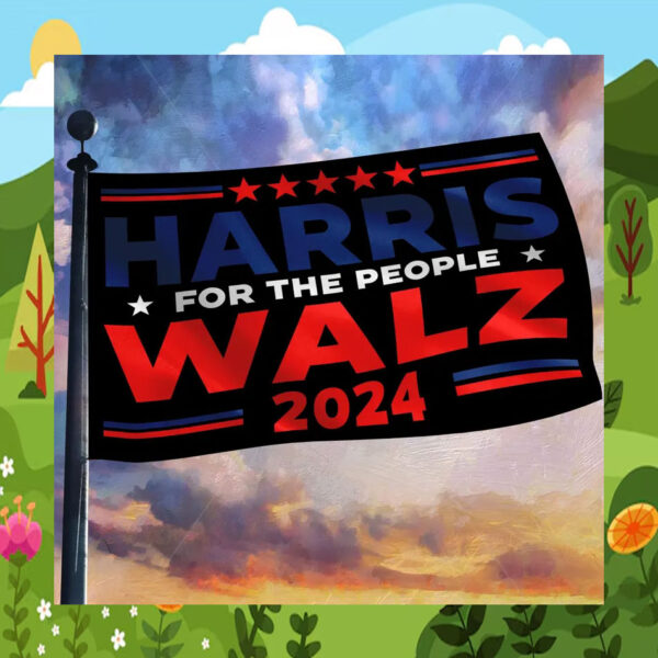 Harris For The People Walz 2024 Flags