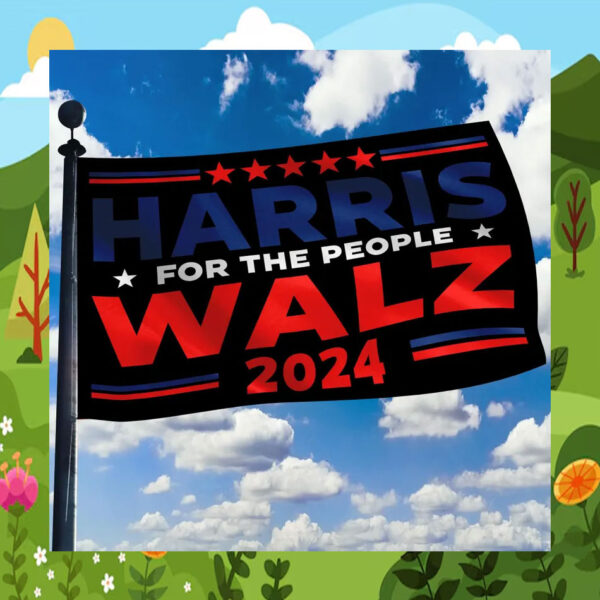 Harris For The People Walz 2024 Flags
