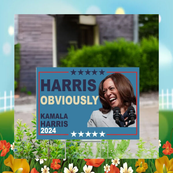 Harris Obviously 2024 Yard Sign