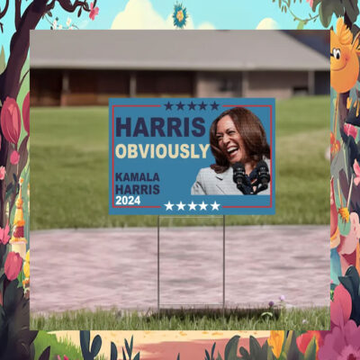 Harris Obviously Kamala Harris 2024 Yard Signs