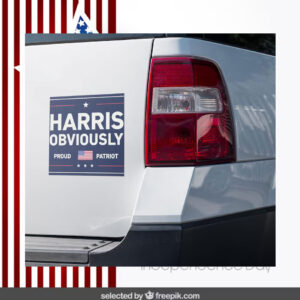 Harris Obviously Proud Patriot Car Magnet