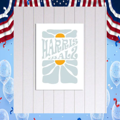 Harris Walz 2024 Art Poster