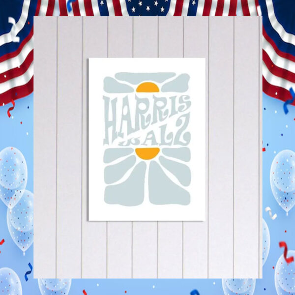 Harris Walz 2024 Art Poster
