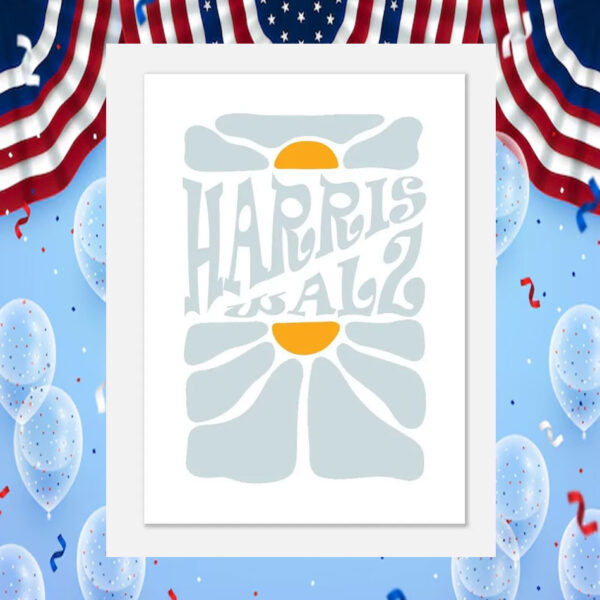 Harris Walz 2024 Art Poster