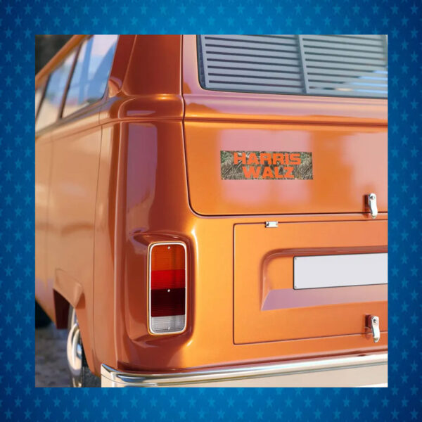 Harris Walz 2024 Camo Bumper Sticker