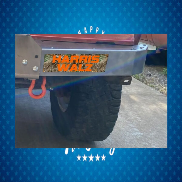 Harris Walz 2024 Camo Bumper Sticker