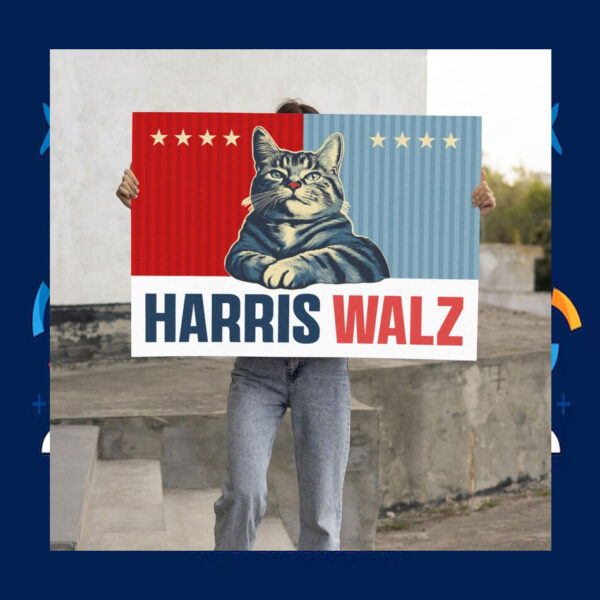 Harris Walz 2024 Campaign Art Poster