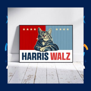 Harris Walz 2024 Campaign Art Poster