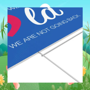 Harris Walz 2024 Comma La We Are Not Going Back Yard Sign