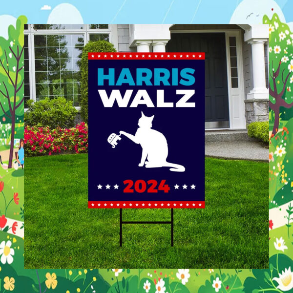 Harris Walz 2024 Election Yard Sign