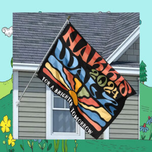 Harris Walz 2024 For A Brighter Tomorrow Flag